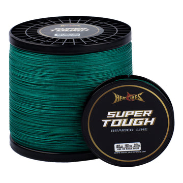 HERCULES SUPER TOUGH Moss Green Braided Fishing Line HERCULES